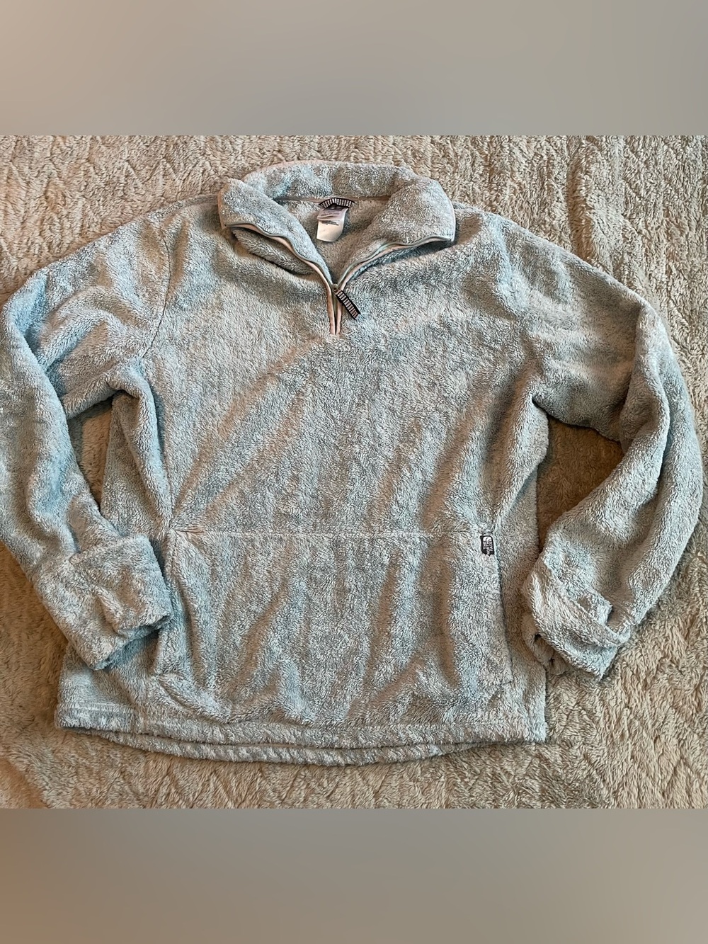 Women’s North Face Half Zip Sherpa Sweater Size Large